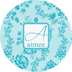 Lace Multipurpose Round Labels - 5" (Personalized)