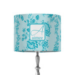 Lace 8" Drum Lamp Shade - Fabric (Personalized)