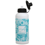 Lace Water Bottles - Aluminum - 20 oz - White (Personalized)