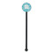 Lace Black Plastic 5.5" Stir Stick - Round - Single Stick