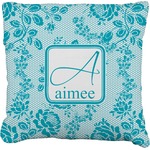 Lace Faux-Linen Throw Pillow 16" (Personalized)