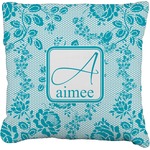 Lace Faux-Linen Throw Pillow 26" (Personalized)