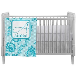 Lace Crib Comforter / Quilt (Personalized)