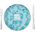 Lace 10" Glass Lunch / Dinner Plates - Single or Set (Personalized)