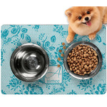 Lace Dog Food Mat - Small w/ Name and Initial