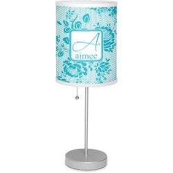 Lace 7" Drum Lamp with Shade Polyester (Personalized)