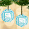 Lace Frosted Glass Ornament - MAIN PARENT