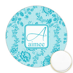 Lace Printed Cookie Topper - 2.5" (Personalized)