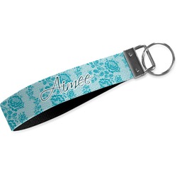 Lace Wristlet Webbing Keychain Fob (Personalized)