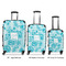 Lace Luggage Bags all sizes - With Handle
