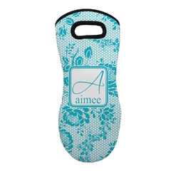 Lace Neoprene Oven Mitt - Single w/ Name and Initial