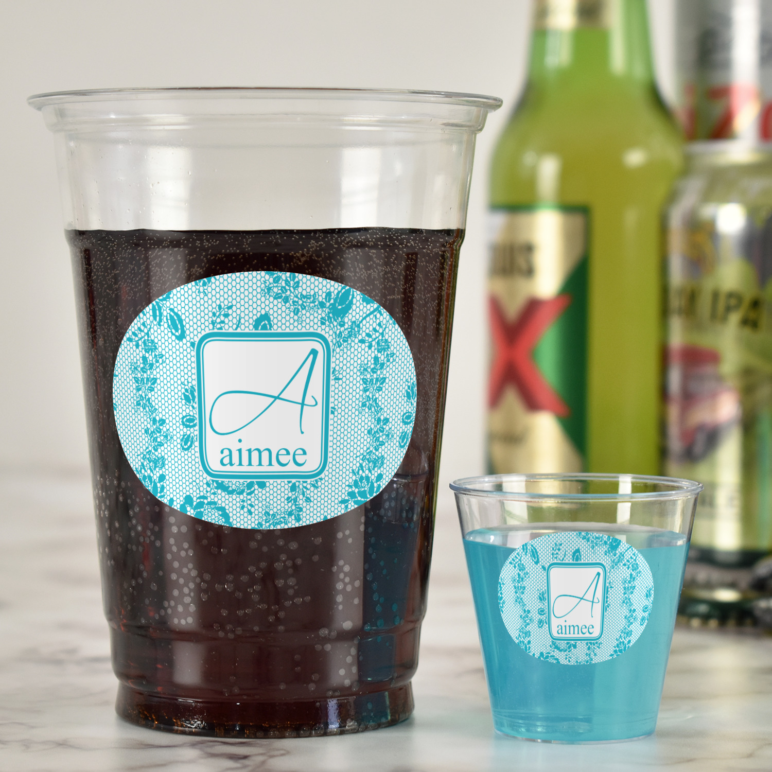 Lace Design Custom Party Cups - 16 oz