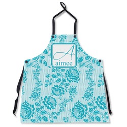 Lace Apron Without Pockets w/ Name and Initial