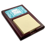 Lace Red Mahogany Sticky Note Holder (Personalized)