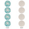 Lace Round Linen Placemats - APPROVAL Set of 4 (single sided)