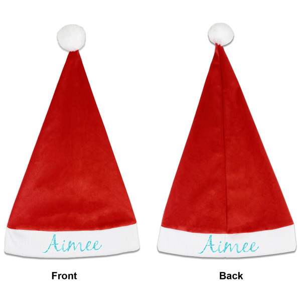 Custom Lace Santa Hat - Front & Back (Personalized)