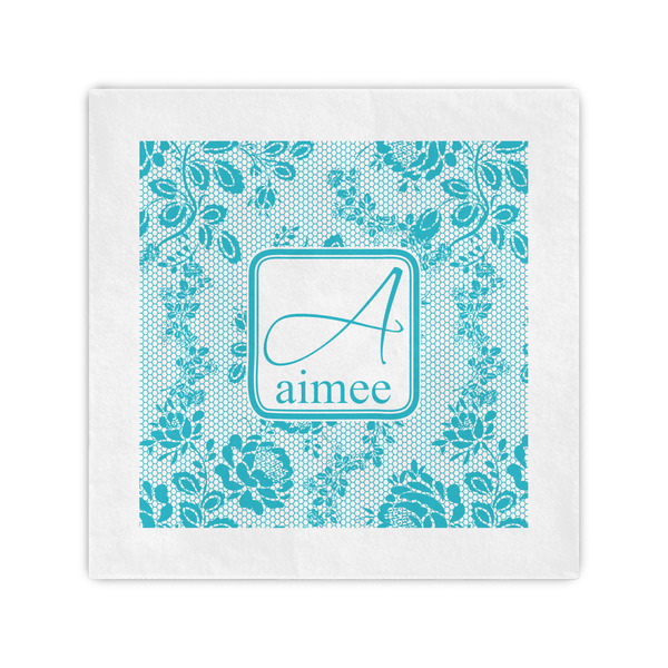 Custom Lace Standard Cocktail Napkins (Personalized)