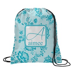 Lace Drawstring Backpack - Medium (Personalized)