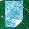 Lace Waffle Weave Golf Towel - In Context