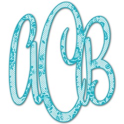 Lace Monogram Decal - Medium (Personalized)