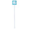 Lace White Plastic Stir Stick - Double Sided - Square - Single Stick