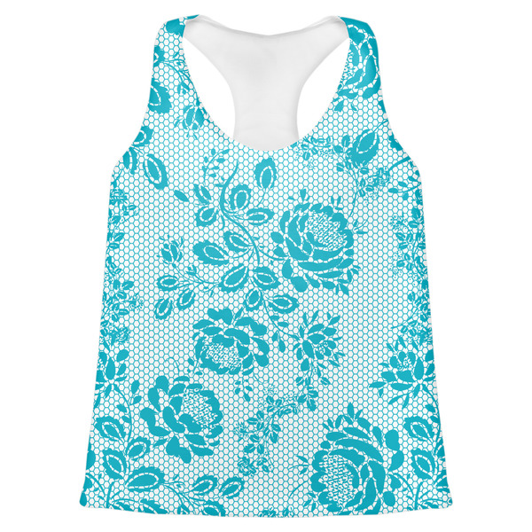 Custom Lace Womens Racerback Tank Top - Small