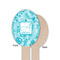 Lace Wooden Food Pick - Oval - Single Sided - Front & Back