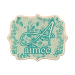 Lace Genuine Maple or Cherry Wood Sticker (Personalized)