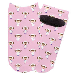 Girls Astronaut Adult Ankle Socks