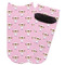 Girls Astronaut Adult Ankle Socks - Single Pair - Front and Back