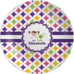 Girls Astronaut Melamine Plate (Personalized)