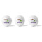 Girls Astronaut Golf Balls - Generic - Set of 3 - APPROVAL