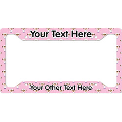 Girls Astronaut License Plate Frame (Personalized)