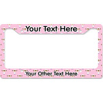 Girls Astronaut License Plate Frame - Style B (Personalized)