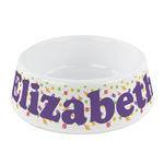 Girls Astronaut Plastic Dog Bowl - Small (Personalized)