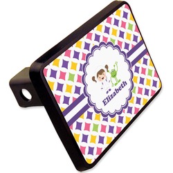 Girls Astronaut Rectangular Trailer Hitch Cover - 2" (Personalized)