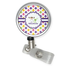 Girls Astronaut Retractable Badge Reel (Personalized)