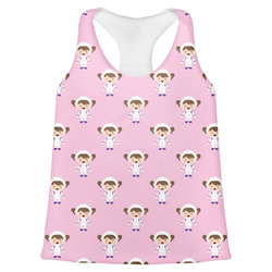 Girls Astronaut Womens Racerback Tank Top - Medium