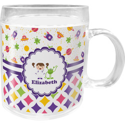 Girl's Space & Geometric Print Acrylic Kids Mug (Personalized)