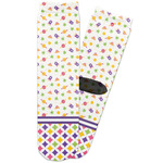 Girl's Space & Geometric Print Adult Crew Socks