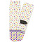 Girl's Space & Geometric Print Adult Crew Socks - Single Pair - Front and Back