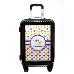 Girl's Space & Geometric Print Carry On Hard Shell Suitcase (Personalized)