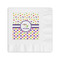 Girl's Space & Geometric Print Coined Cocktail Napkin - Front View