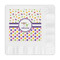 Girl's Space & Geometric Print Embossed Decorative Napkin - Front View