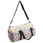 Girl's Space & Geometric Print Duffel Bag - Large (Personalized)