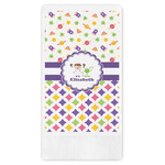 Girl's Space & Geometric Print Guest Towels - Full Color (Personalized)