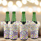 Girl's Space & Geometric Print Jersey Bottle Cooler - Set of 4 - LIFESTYLE