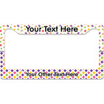 Girl's Space & Geometric Print License Plate Frame - Style B (Personalized)