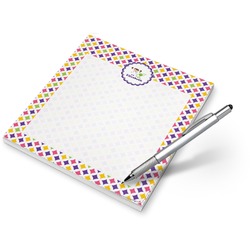 Girl's Space & Geometric Print Notepad (Personalized)