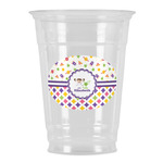 Girl's Space & Geometric Print Party Cups - 16oz (Personalized)